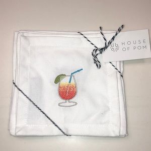 House of Pom Cocktail napkins